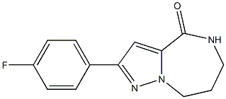 2-(4-fluorophenyl)-5,6,7,8-tetrahydropyrazolo[1,5-a][1,4]diazepin-4-one Struktur