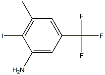 2-Iodo-3-methyl-5-trifluoromethyl-phenylamine Struktur