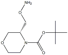 (R)-tert-butyl 3-(aminooxymethyl)morpholine-4-carboxylate Struktur