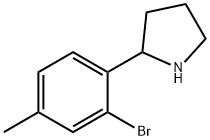 2-(2-BROMO-4-METHYLPHENYL)PYRROLIDINE Struktur