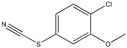 1-Chloro-2-methoxy-4-thiocyanato-benzene Struktur