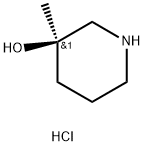 (3R)-3-Methyl-piperidin-3-ol hydrochloride Struktur