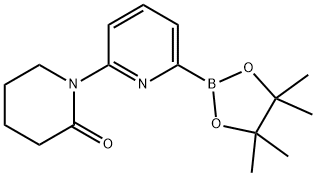 1-(6-(4,4,5,5-tetramethyl-1,3,2-dioxaborolan-2-yl)pyridin-2-yl)piperidin-2-one Struktur