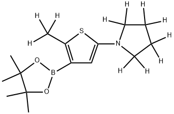 (2-Methyl-5-pyrrolidino-d11)-thiophene-3-boronic acid pinacol ester Struktur