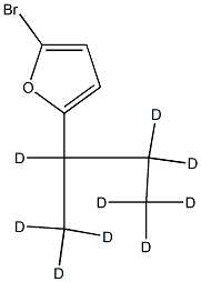 2-Bromo-5-(sec-butyl-d9)-furan Struktur