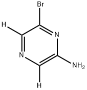 2-Bromo-6-amino(pyrazine-d2) Struktur