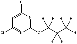 4,6-Dichloro-2-(n-propoxy-d7)-pyrimidine Struktur