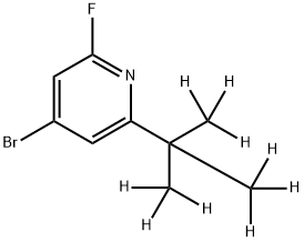 4-Bromo-2-fluoro-6-(tert-butyl-d9)-pyridine Struktur