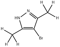 4-Bromo-3,5-(dimethyl-d6)-pyrazole Struktur