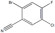 2-BROMO-5-CHLORO-4-FLUOROBENZONITRILE Struktur