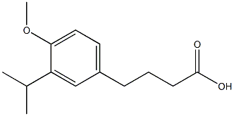 4-[4-methoxy-3-(propan-2-yl)phenyl]butanoic acid Struktur