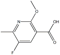 5-FLUORO-2-METHOXY-6-METHYLNICOTINIC ACID Struktur