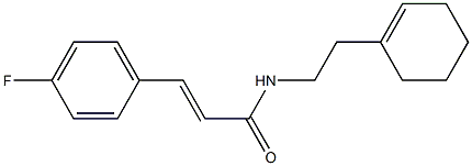 N-[2-(1-cyclohexen-1-yl)ethyl]-3-(4-fluorophenyl)acrylamide Struktur