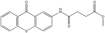 methyl 4-oxo-4-((9-oxo-9H-thioxanthen-2-yl)amino)butanoate Struktur