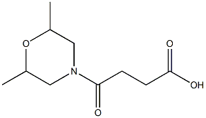 4-(2,6-dimethylmorpholino)-4-oxobutanoic acid Struktur