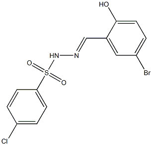 (E)-N'-(5-bromo-2-hydroxybenzylidene)-4-chlorobenzenesulfonohydrazide