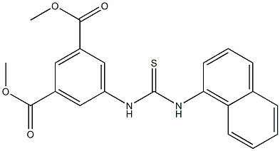 dimethyl 5-(3-(naphthalen-1-yl)thioureido)isophthalate Struktur