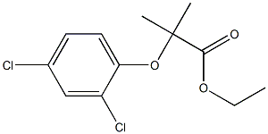 ethyl 2-(2,4-dichlorophenoxy)-2-methylpropanoate Struktur