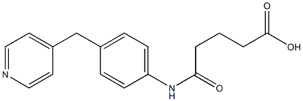 5-oxo-5-((4-(pyridin-4-ylmethyl)phenyl)amino)pentanoic acid Struktur