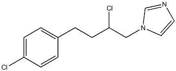 1-(2-Chloro-4-(4-chlorophenyl)butyl)-1H-imidazole Struktur