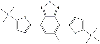 5-fluoro-4,7-bis(5-(trimethylstannyl)thiophen-2-yl)benzo[c][1,2,5]thiadiazole Struktur