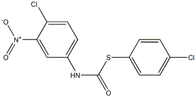 S-(4-CHLOROPHENYL) N-(4-CHLORO-3-NITROPHENYL)THIOCARBAMATE Struktur