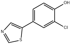 2-chloro-4-(thiazol-5-yl)phenol Struktur