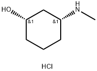 (1S,3R)-3-Methylamino-cyclohexanol hydrochloride Struktur