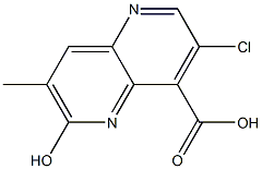 3-Chloro-6-hydroxy-7-methyl-[1,5]naphthyridine-4-carboxylic acid Structure