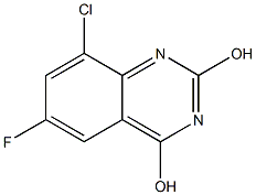 8-Chloro-6-fluoroquinazoline-2,4-diol Struktur