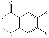 6,7-Dichloro-1H-quinazolin-4-one Struktur