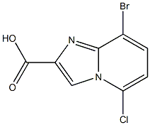 8-Bromo-5-chloro-imidazo[1,2-a]pyridine-2-carboxylic acid Struktur