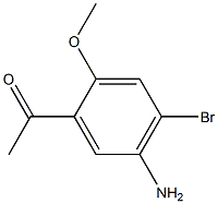 1-(5-Amino-4-bromo-2-methoxy-phenyl)-ethanone Struktur