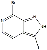 7-Bromo-3-iodo-2H-pyrazolo[3,4-c]pyridine Struktur