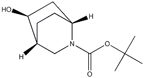 (1R,4R,5S)-tert-butyl 5-hydroxy-2-azabicyclo[2.2.2]octane-2-carboxylate Struktur