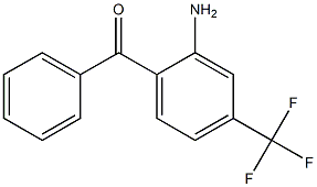 (2-amino-4-(trifluoromethyl)phenyl)(phenyl)methanone Struktur