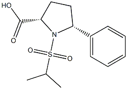 (2S,5R)-1-(isopropylsulfonyl)-5-phenylpyrrolidine-2-carboxylic acid Struktur