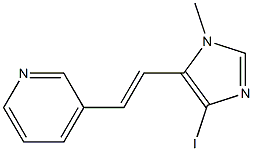 (E)-3-(2-(4-iodo-1-methyl-1H-imidazol-5-yl)vinyl)pyridine Struktur