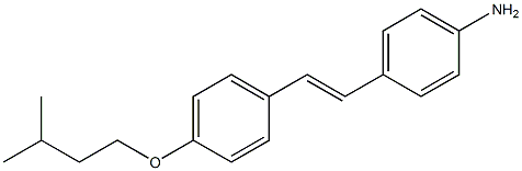 (E)-4-(4-(isopentyloxy)styryl)aniline Struktur