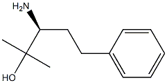 (S)-3-amino-2-methyl-5-phenylpentan-2-ol Struktur