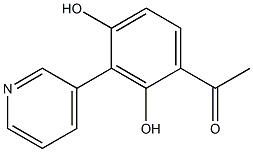 1-(2,4-dihydroxy-3-(pyridin-3-yl)phenyl)ethanone Struktur