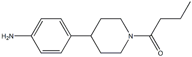 1-(4-(4-aminophenyl)piperidin-1-yl)butan-1-one Struktur