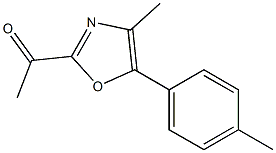 1-(4-methyl-5-p-tolyloxazol-2-yl)ethanone Struktur