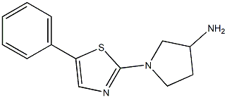 1-(5-phenylthiazol-2-yl)pyrrolidin-3-amine Struktur