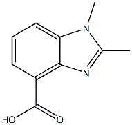 1,2-dimethyl-1H-benzo[d]imidazole-4-carboxylic acid Struktur