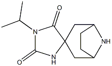 1'-isopropyl-8-azaspiro[bicyclo[3.2.1]octane-3,4'-imidazolidine]-2',5'-dione Struktur