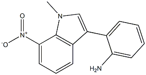 2-(1-methyl-7-nitro-1H-indol-3-yl)aniline Struktur