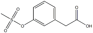 2-(3-(methylsulfonyloxy)phenyl)acetic acid Struktur