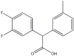 2-(3,4-difluorophenyl)-2-m-tolylacetic acid Struktur