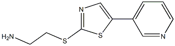 2-(5-(pyridin-3-yl)thiazol-2-ylthio)ethanamine Struktur